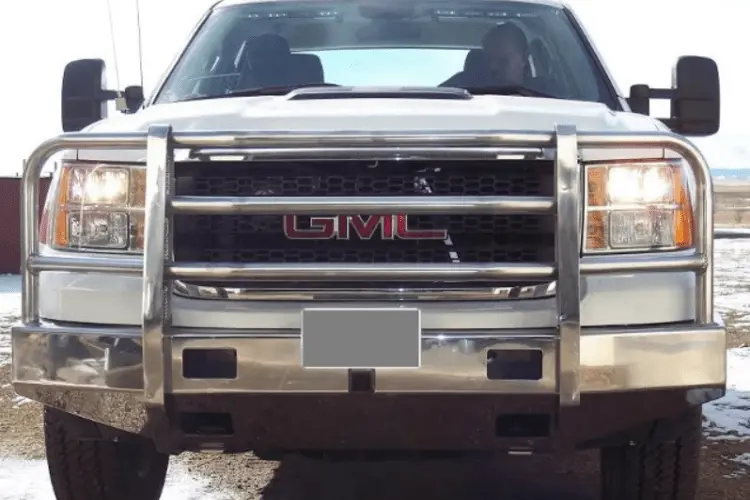 Truck Defender Aluminum Front Bumper Gmc Sierra 1500 2003-2006 Standard Polished 1G-0306 1