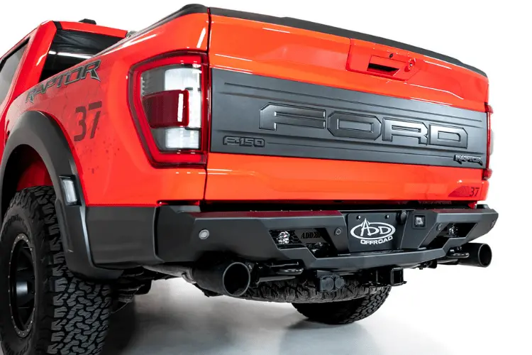 Add R210081090103 Ford F150 Raptor 2021-2025 Stealth Fighter Rear Bumper 1