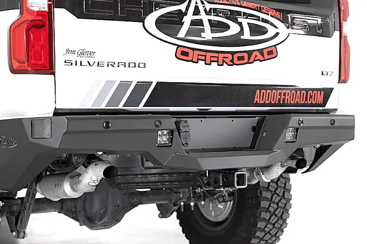 Add R447711280103 Gmc Sierra 1500 2019-2021 Stealth Rear Bumper With Backup Sensors 1