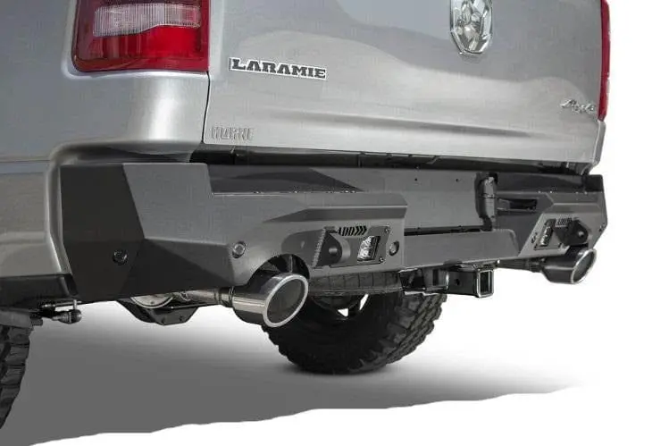 Add R551281280103 Dodge Ram 1500 2019-2024 Stealth Fighter Rear Bumper With 6 Back Up Sensor Cutouts 1