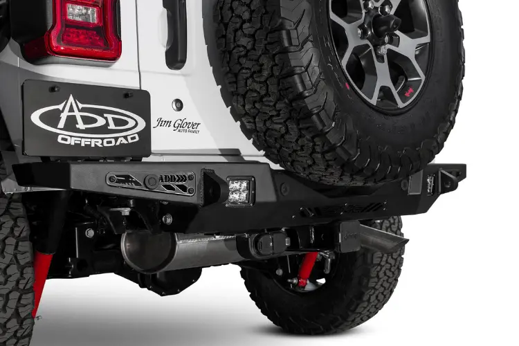 Add R961321280103 Jeep Wrangler Jl 2018-2025 Stealth Fighter Hd Rear Bumper 1