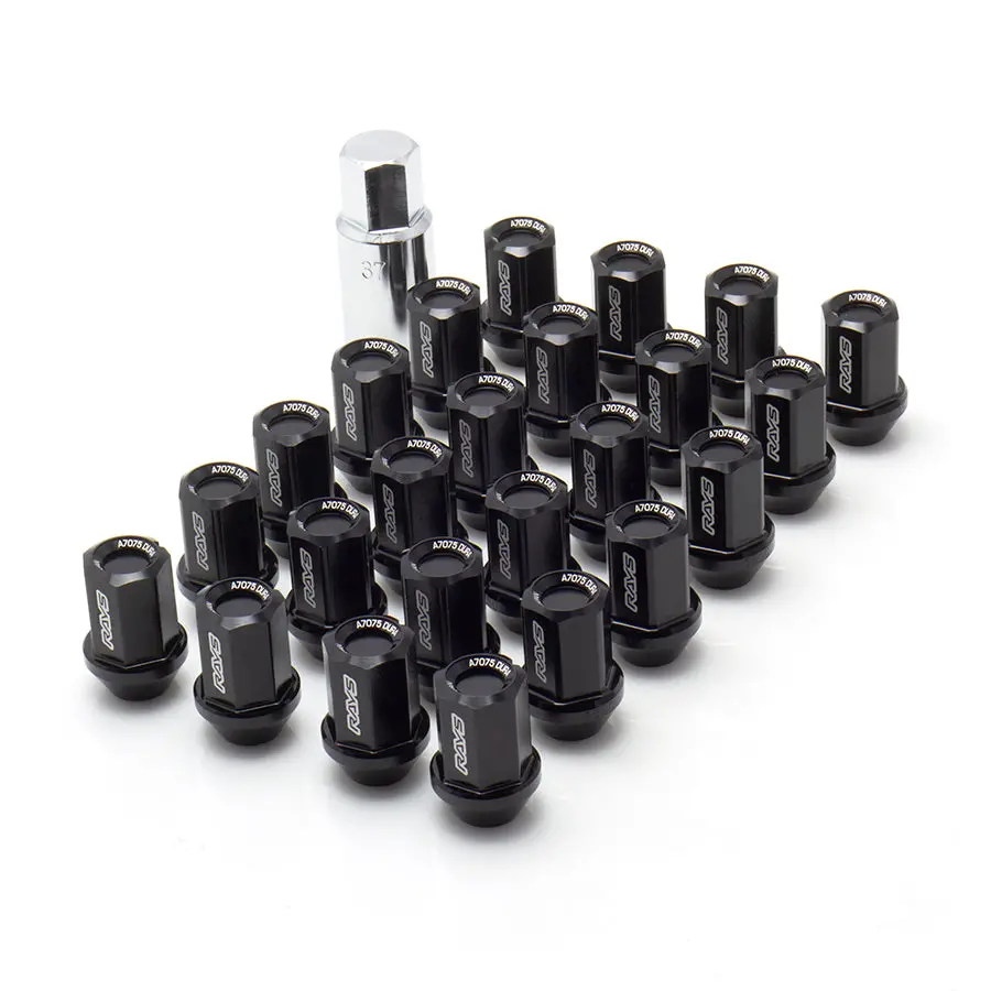 Rays L37 Dura-Nuts Straight Type 6-Hole Lug And Wheel Lock Set 3