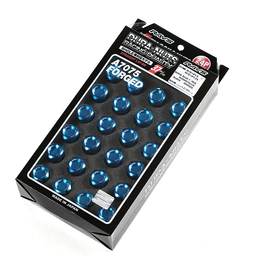 Rays L37 Dura-Nuts Straight Type 6-Hole Lug And Wheel Lock Set 2