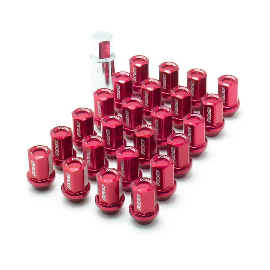 Rays L37 Dura-Nuts Straight Type 6-Hole Lug And Wheel Lock Set 4