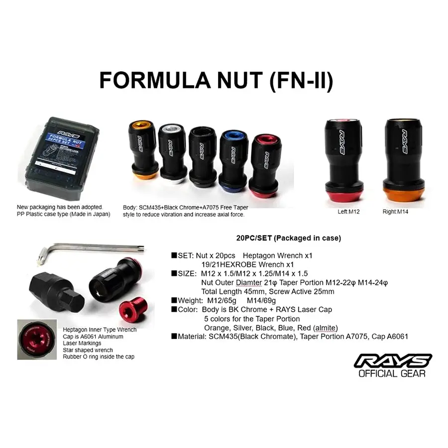 Rays Formula Nut Fn-Ii Lug Nuts 3
