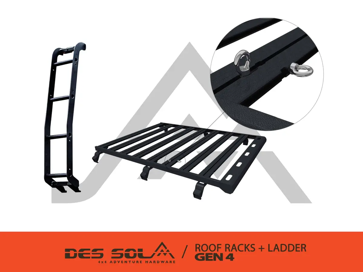 Des Sol Rack-Tech Roof Rack And Ladder Combo (Jimny Year 2018+) 1