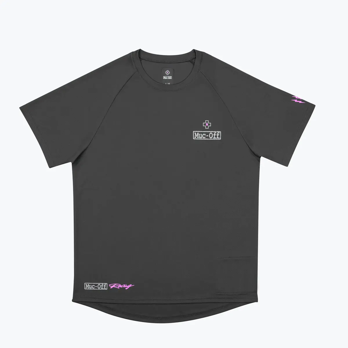 Short Sleeve Rider Jersey Racing - Grey 1