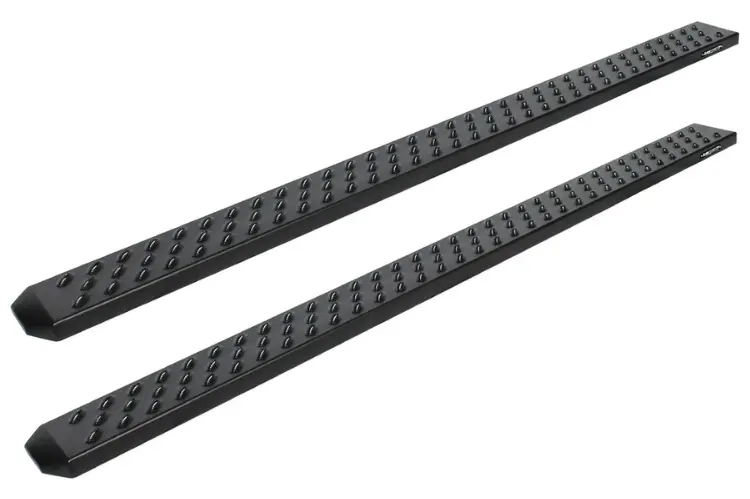Raptor 2101-0052Bt Gmc Sierra 2500Hd/3500Hd 2020-2025 6.5" Sawtooth Slide Track Running Boards Crew Cab Black Textured Aluminum 1