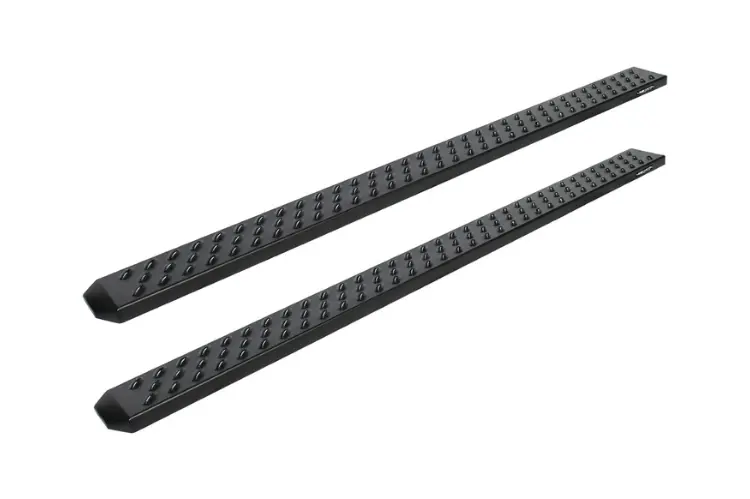 Raptor 2101-0174Bt Chevy Silverado 2500Hd/3500Hd 2007-2019 6.5" Sawtooth Slide Track Running Boards Black Textured Aluminum 1