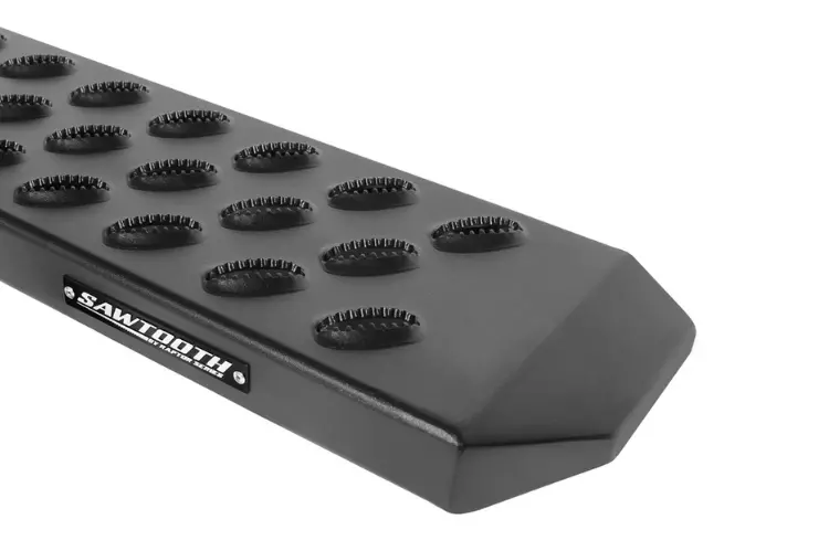 Raptor 2101-0174Bt Chevy Silverado 2500Hd/3500Hd 2007-2019 6.5" Sawtooth Slide Track Running Boards Black Textured Aluminum 2