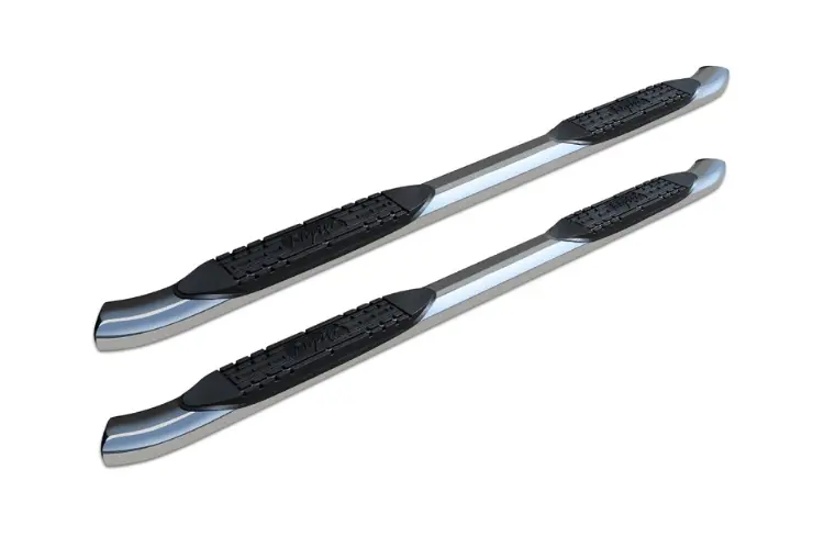 Raptor 1501-0722 2020-2023 Chevy Silverado 2500/3500 4" Curved Oe Style Oval Nerf Bars - Stainless Steel 1
