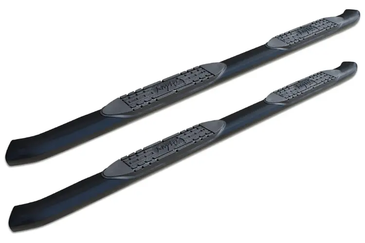 Raptor 1501-0733B 2020-2025 Gmc Sierra 2500/3500 4" Curved Oe Style Oval Nerf Bars - Black E-Coated Steel 1