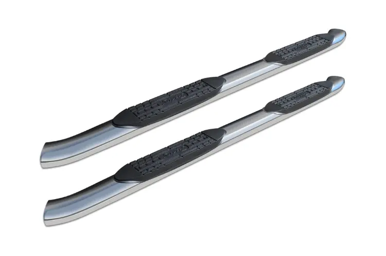 Raptor 1601-0010 1999-2014 Chevy Silverado 2500/3500 5" Curved Oe Style Oval Nerf Bars - Stainless Steel 1