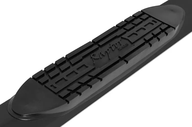 Raptor 1601-0422B 2020-2023 Chevy Silverado 2500/3500 5" Curved Oe Style Oval Nerf Bars - Black E-Coated Steel 2