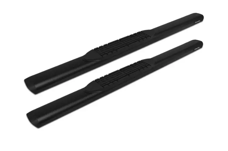 Raptor 2001-0041Bt Gmc Sierra 2500Hd/3500Hd 2020-2025 5” Oval Style Slide Track Running Boards - Black Textured Aluminum 1