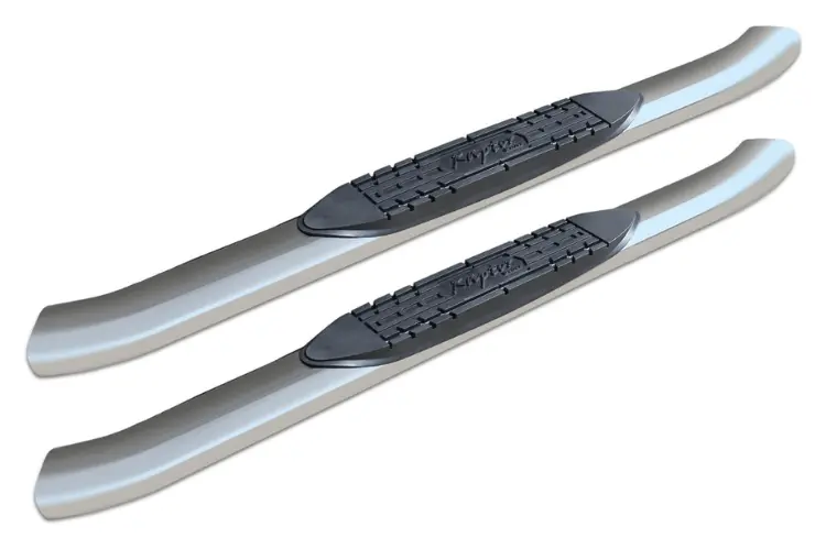 Raptor 1501-0581 Gmc Sierra 2500Hd/3500Hd 2007-2019 4" Curved Oe Style Oval Nerf Bars - Stainless Steel 1