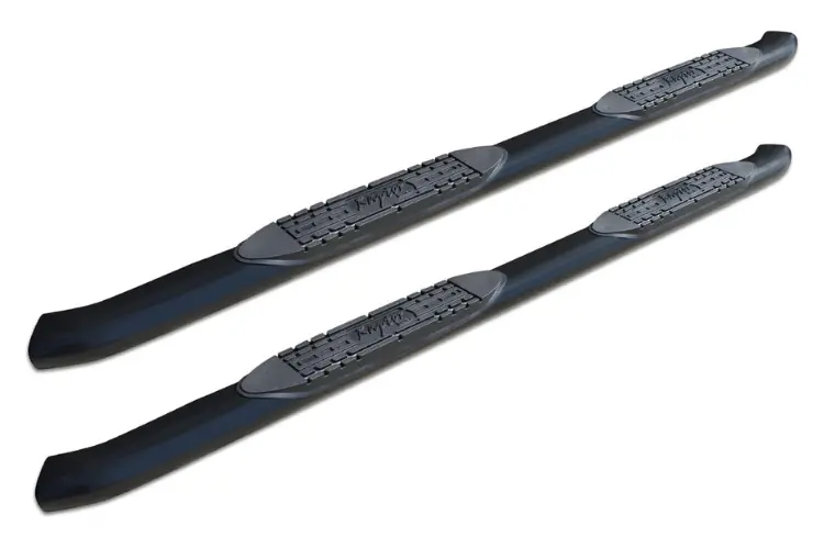 Raptor 1501-0604B Gmc Sierra 2500Hd/3500Hd 2007-2019 4" Curved Oe Style Oval Nerf Bars - Black E-Coated Steel 1