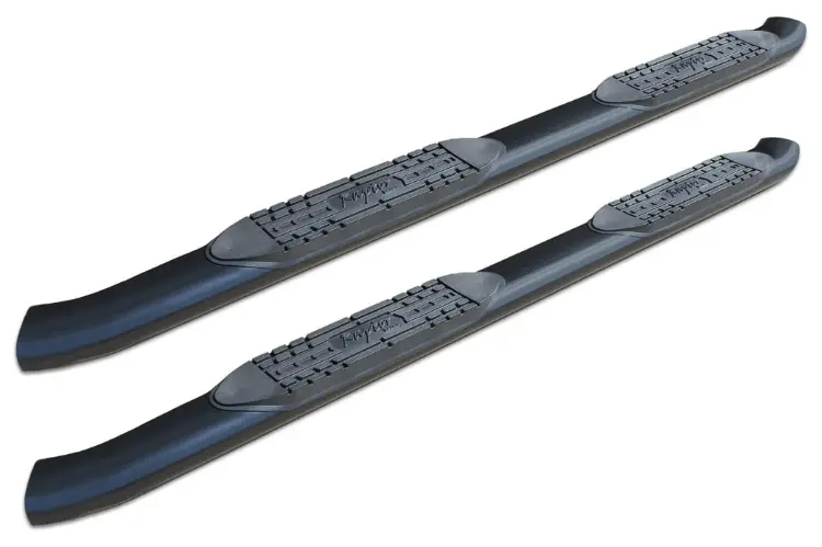 Raptor 1601-0313B Gmc Sierra 2500Hd/3500Hd 2007-2019 5" Curved Oe Style Oval Nerf Bars - Black E-Coated Steel 1