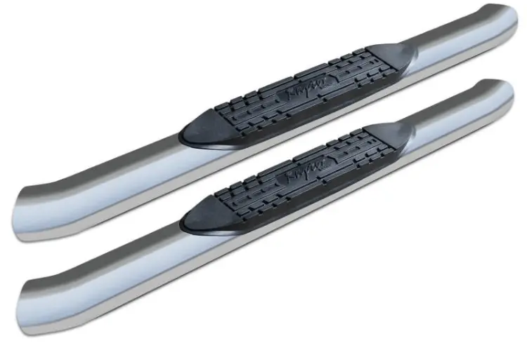 Raptor 1601-0324 Gmc Sierra 2500Hd/3500Hd 2007-2019 5" Curved Oe Style Oval Nerf Bars - Stainless Steel 1
