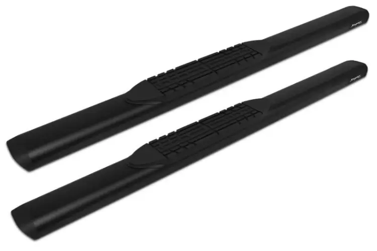 Raptor 2001-0016Bt Gmc Sierra 2500Hd/3500 2007-2019 5" Oval Style Slide Track Running Boards Standard Cab - Black Textured Aluminum 1