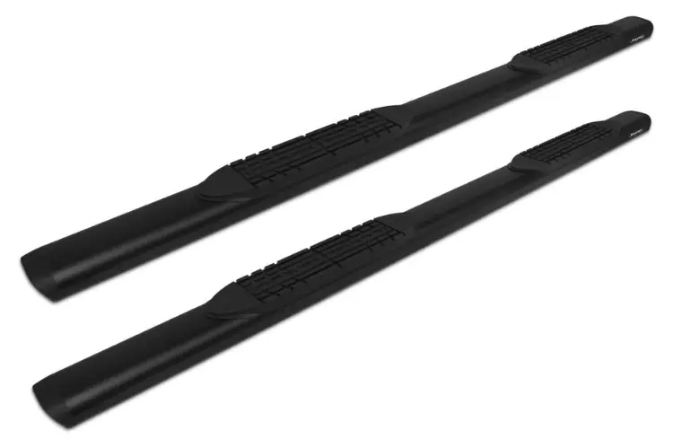 Raptor 2001-0185Bt Gmc Sierra 2500Hd/3500Hd 2007-2019 5" Oval Style Slide Track Running Boards - Black Textured Aluminum 1