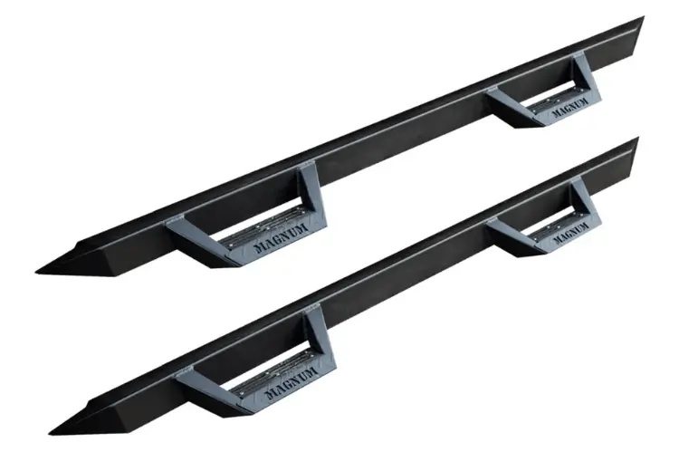 Magnum Raptor Series Rts16ch Gmc Sierra 2500Hd/3500Hd 2007-2019 Rt Drop Steps - Black Textured Steel 1
