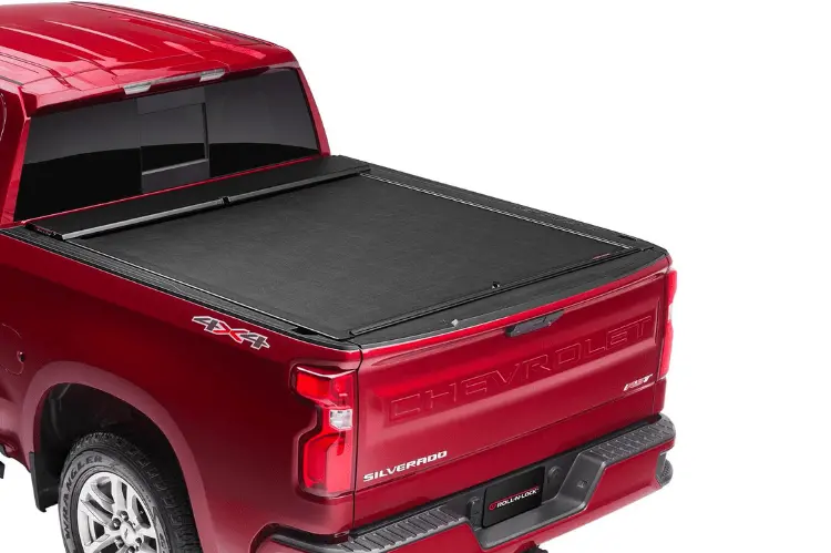 Roll-N-Lock M-Series 1999-2006 Gmc Sierra 2500/3500 6.5' Tonneau Cover With Bedrail Caps Lg208m 1