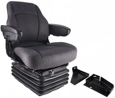 12V Mid Back Tractor Seat W/ Air Suspension 1