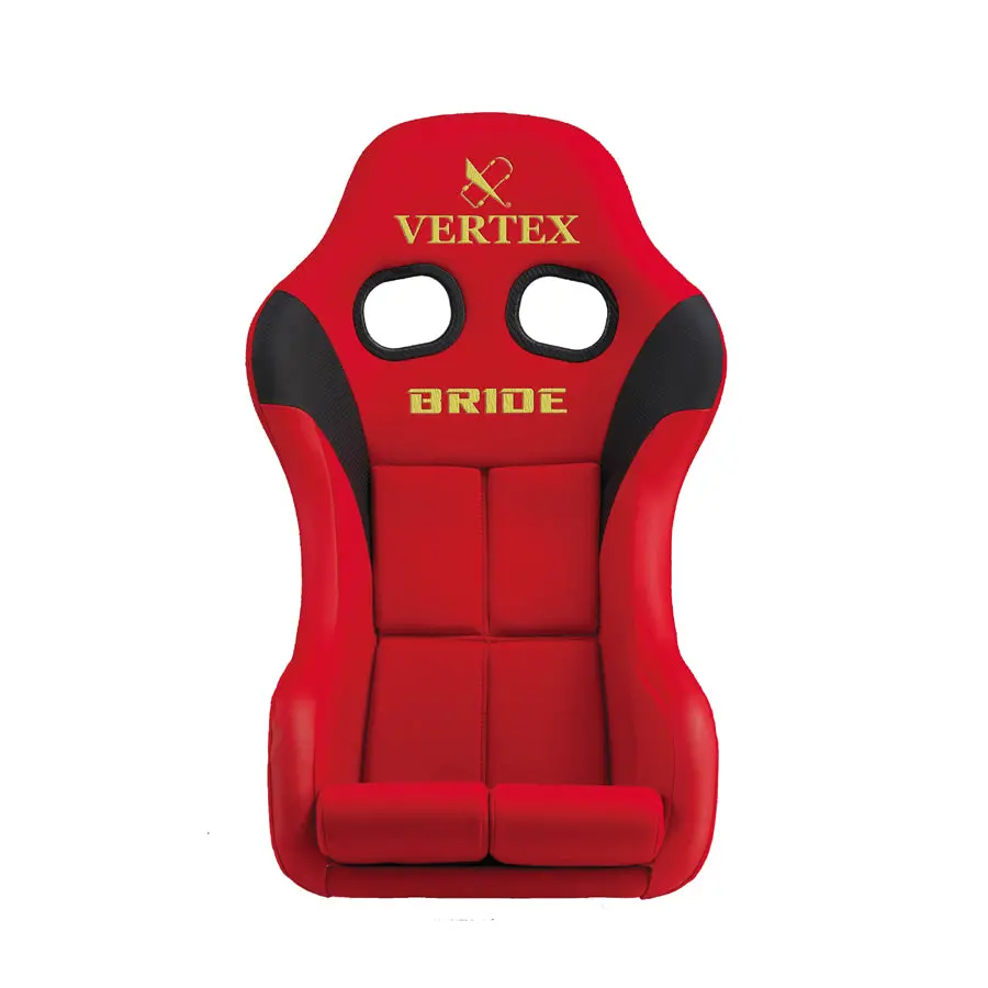 Bride X Vertex Zeta Iv Bucket Seat - Red With Gold Stitching 1