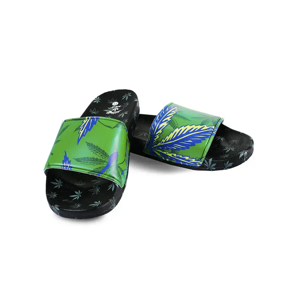 Himpy Slides - Mens Tropicana Cookies Dark Green Sandal - 1 Pair Per Pack 1