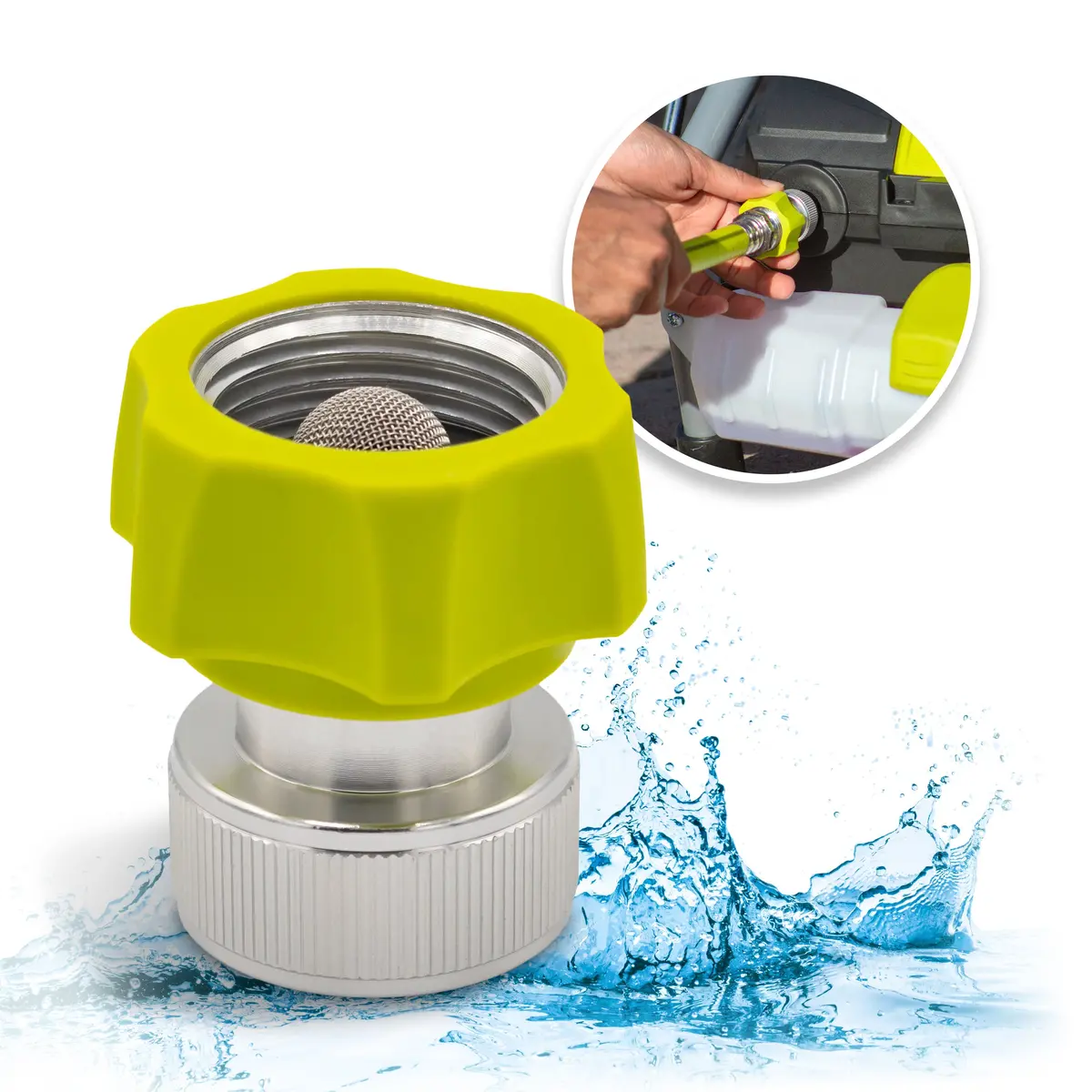 Sun Joe Spx-Agha Universal 3/4-Inch Aluminum Pressure Washer To Garden Hose Spx Series Adapter 1