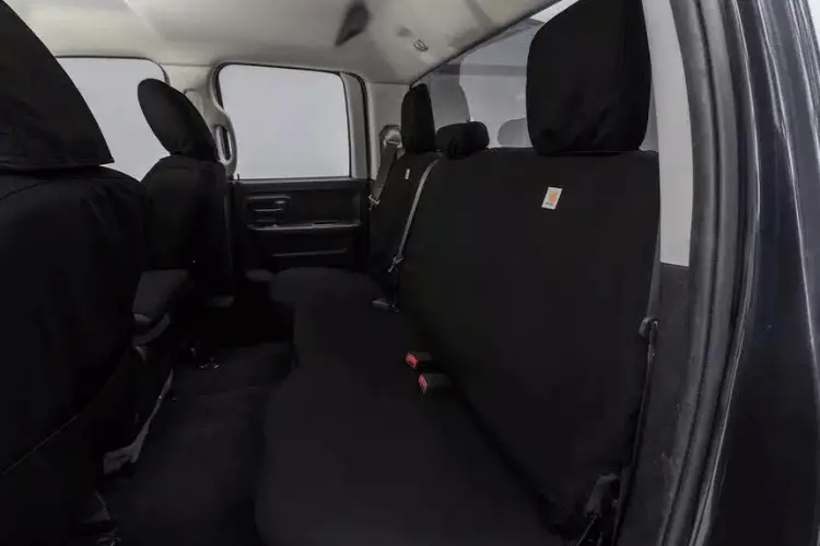 Covercraft Ssc8396cobk 2011-2022 Dodge Ram 2500/3500 Carhartt Super Dux Seatsaver Custom Rear Seat Covers Black 1