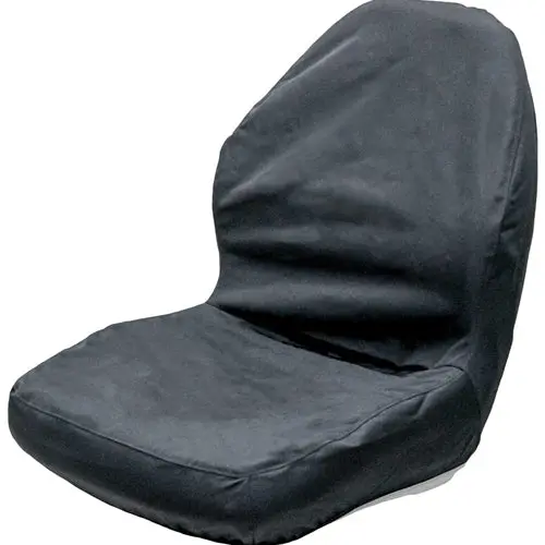 Black Seat Cover For High Back Seat 19" X 21" X 23.3" (W X H X D) 1
