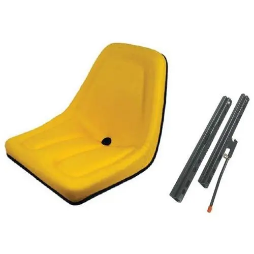 Skid Loader Compact Lawn Mower Garden Tractor Seat W/ Slide Tracks 1