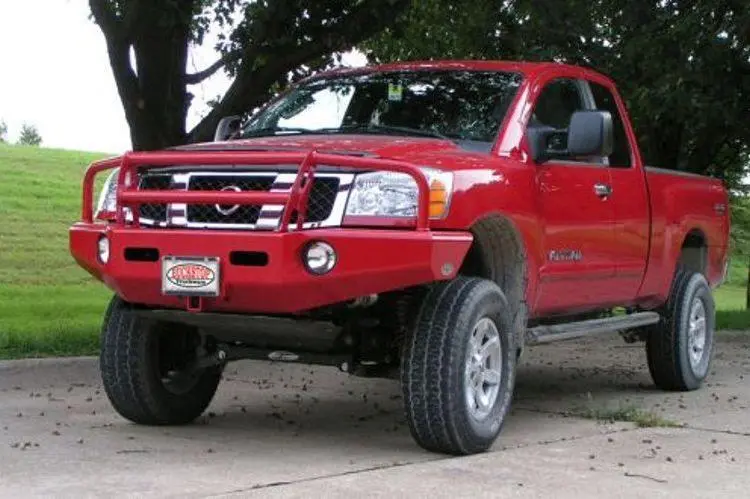 Buckstop T1cls Nissan Titan 2004-2015 Classic 1 Front Bumper Winch Ready With Tow Hooks 1