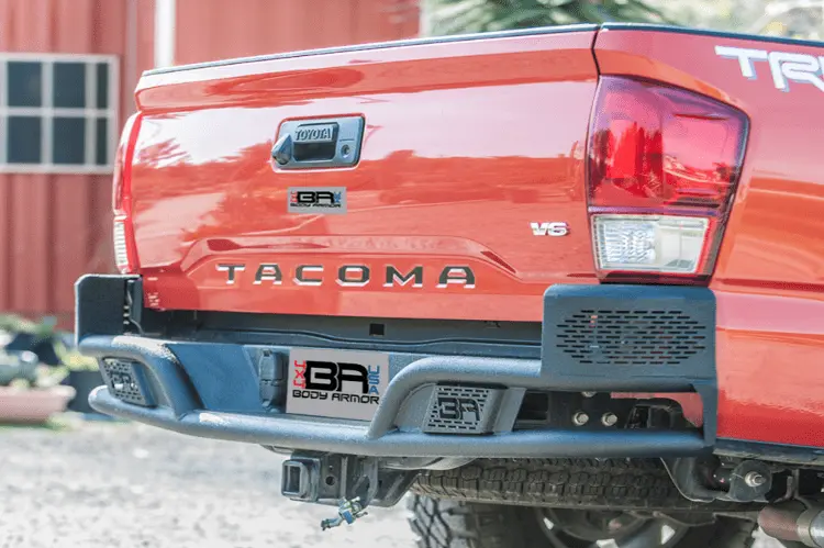 Body Armor Tc-2962 Toyota Tacoma 2016-2023 Desert Series Rear Bumper Non-Winch 1