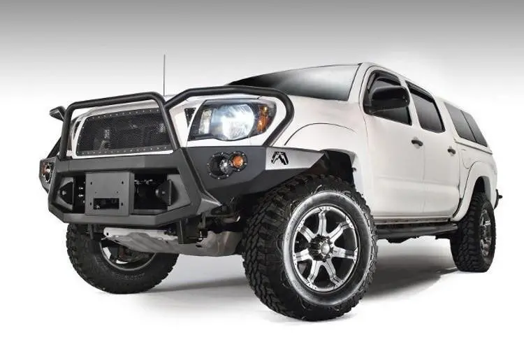 Fab Fours Tt05-B1550-1 Toyota Tacoma 2005-2011 Premium Front Bumper Winch Ready With Full Guard 2