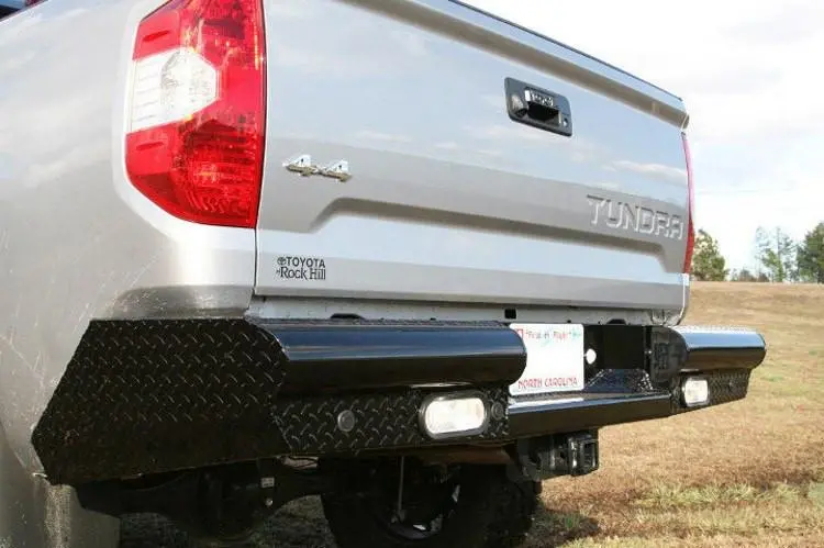 Fab Fours Tt14-T2850-1 Toyota Tundra 2014-2021 Black Steel Rear Bumper 2