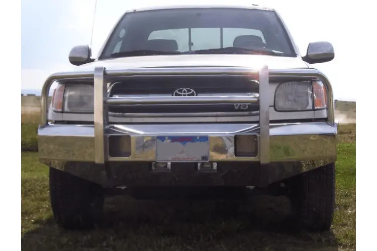 Truck Defender Aluminum Front Bumper Toyota Tundra 2007-2013 Standard Polished Ttun-0713 1