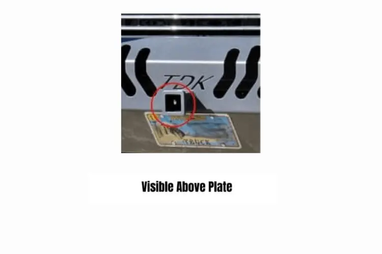 Throttle Down Kustoms Receiver Hitch Visible Above Plate 1