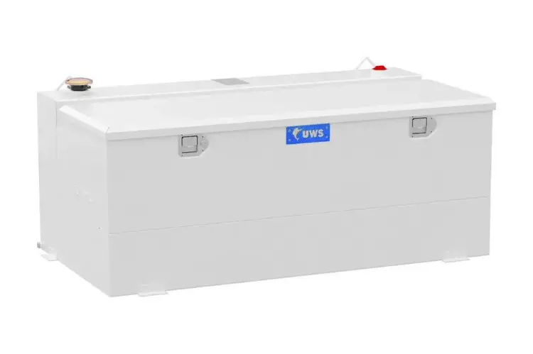 Uws St-100-Combo-W Chevy Silverado 2500Hd/3500Hd 1999-2019 100-Gallon Steel-Aluminum Combo Transfer Tank White 1
