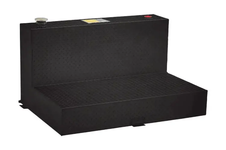 Uws Tt-100-L-T-P-B Chevy Silverado 2500Hd/3500Hd 1999-2019 100-Gallon L-Shape Aluminum Transfer Tank Gloss Black 1