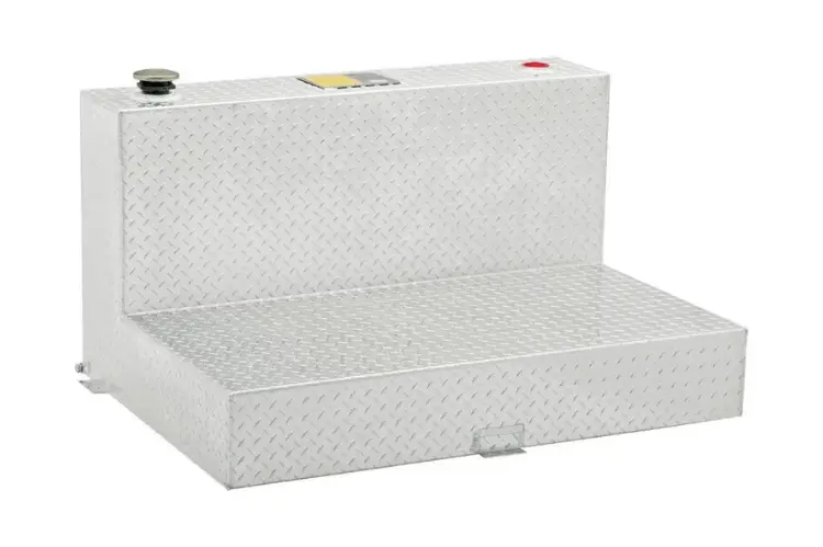 Uws Tt-75-L-T-P Chevy Silverado 2500Hd/3500Hd 1999-2023 75-Gallon L-Shape Bright Aluminum Transfer Tank 1