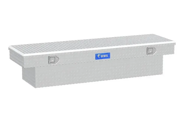 Uws Tbs-69 Dodge Ram 2500/3500 2011-2018 69" Crossover Truck Tool Box Bright Aluminum 1