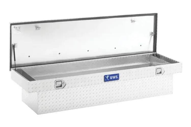 Uws Tbs-69 Chevy Silverado 2500Hd/3500Hd 1999-2023 69" Crossover Truck Tool Box Bright Aluminum 2