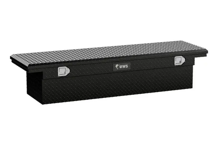 Uws Tbs-69-Blk Gmc Sierra 2500Hd/3500Hd 1999-2023 69" Aluminum Crossover Truck Tool Box Gloss Black 1