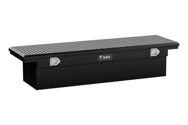 Uws  Tbs-69-Lp-Blk Dodge Ram 2500/3500 2011-2018 69" Aluminum Truck Tool Box With Low Profile Gloss Black 1