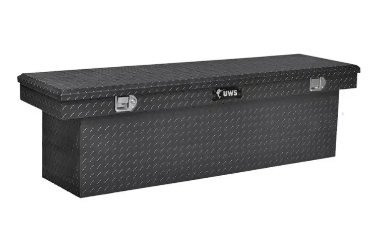 Uws Tbsd-69-Blk Gmc Sierra 2500Hd/3500Hd 1999-2023 69" Aluminum Deep Crossover Truck Tool Box Gloss Black 1