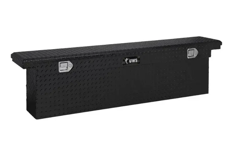 Uws Tbsd-69-Sl-Lp-B Gmc Sierra 2500Hd/3500Hd 1999-2023 69" Deep Slim Truck Tool Box With Low Profile Gloss Black 1