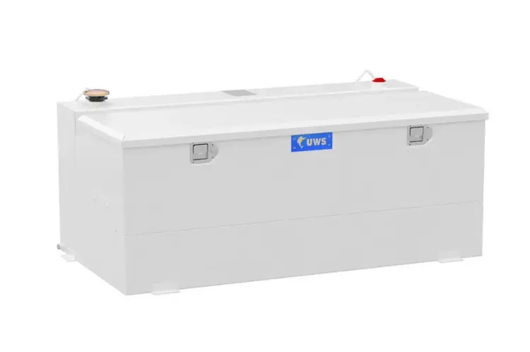 Uws St-100-Combo-W Gmc Sierra 2500Hd/3500Hd 1999-2019 100-Gallon Steel-Aluminum Combo Transfer Tank White 1